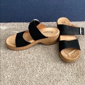 While mountain sandals